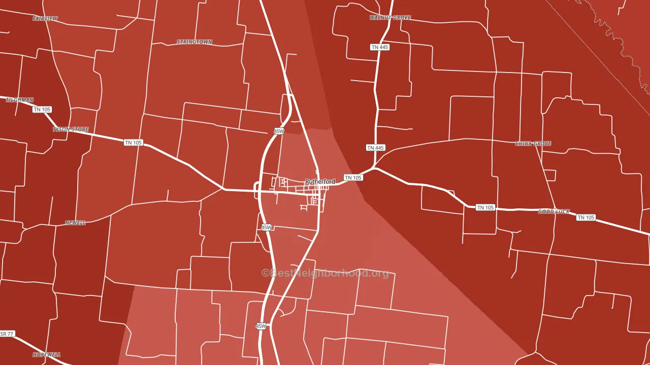 38369, TN block-group political-lean map