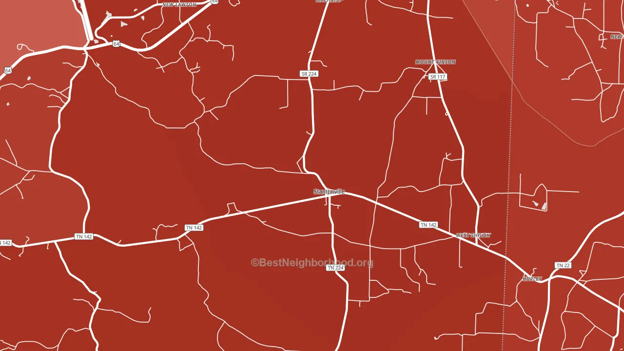38379, TN block-group political-lean map