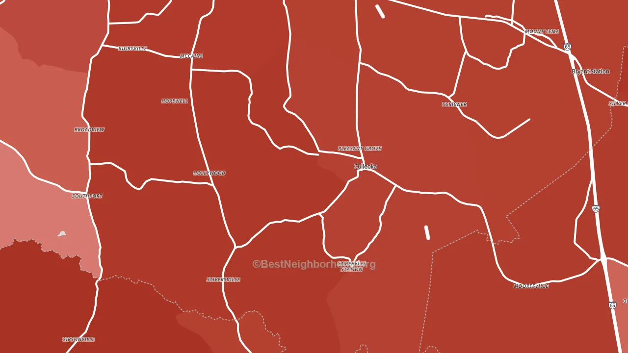 38451, TN block-group political-lean map
