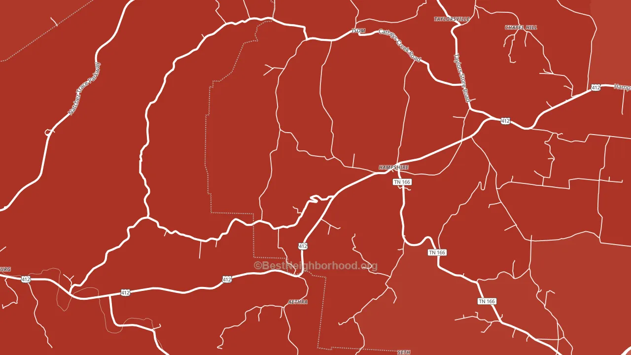 38461, TN block-group political-lean map
