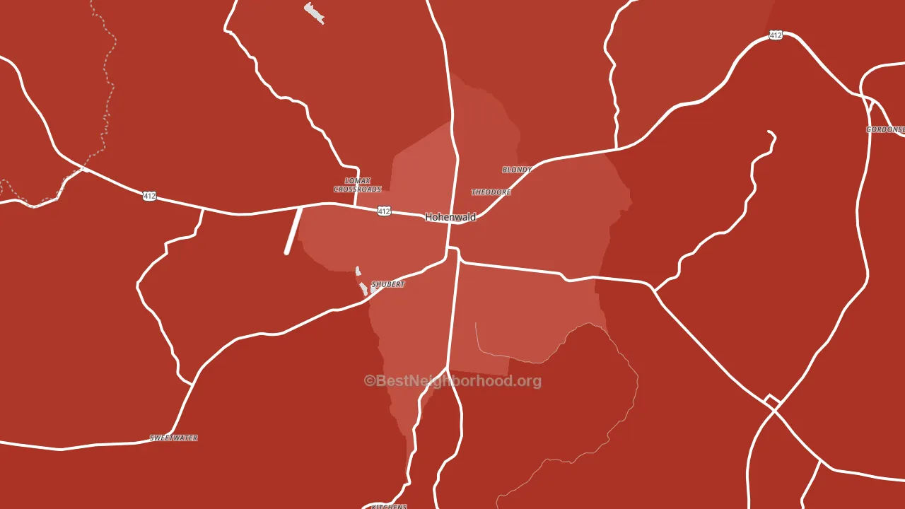 38462, TN block-group political-lean map