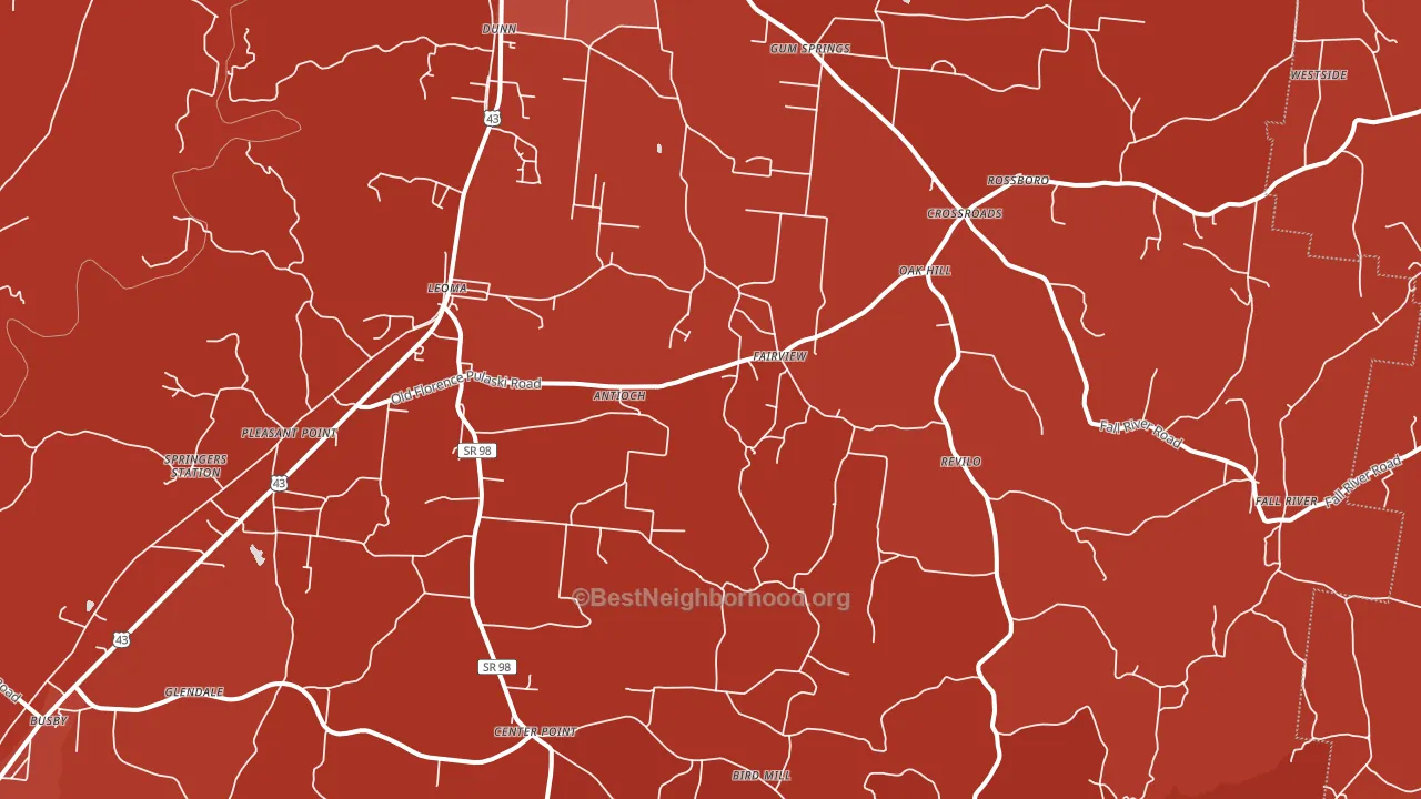 38468, TN block-group political-lean map