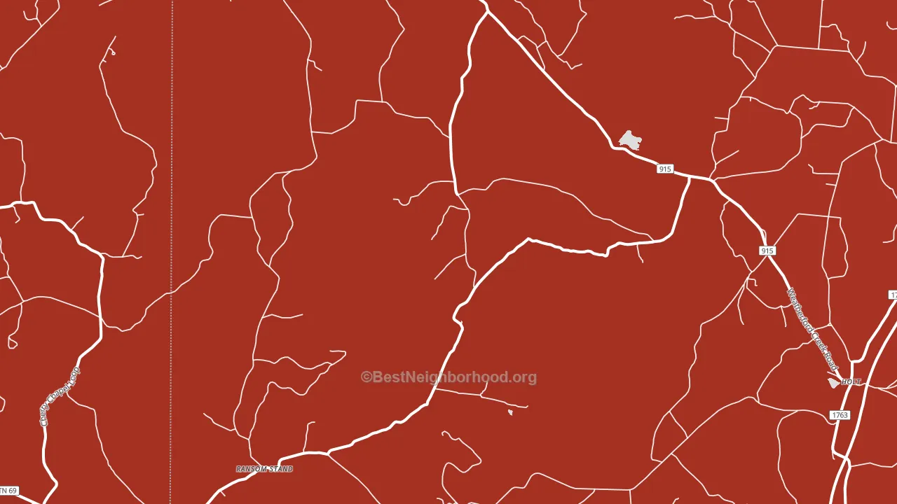 38471, TN block-group political-lean map