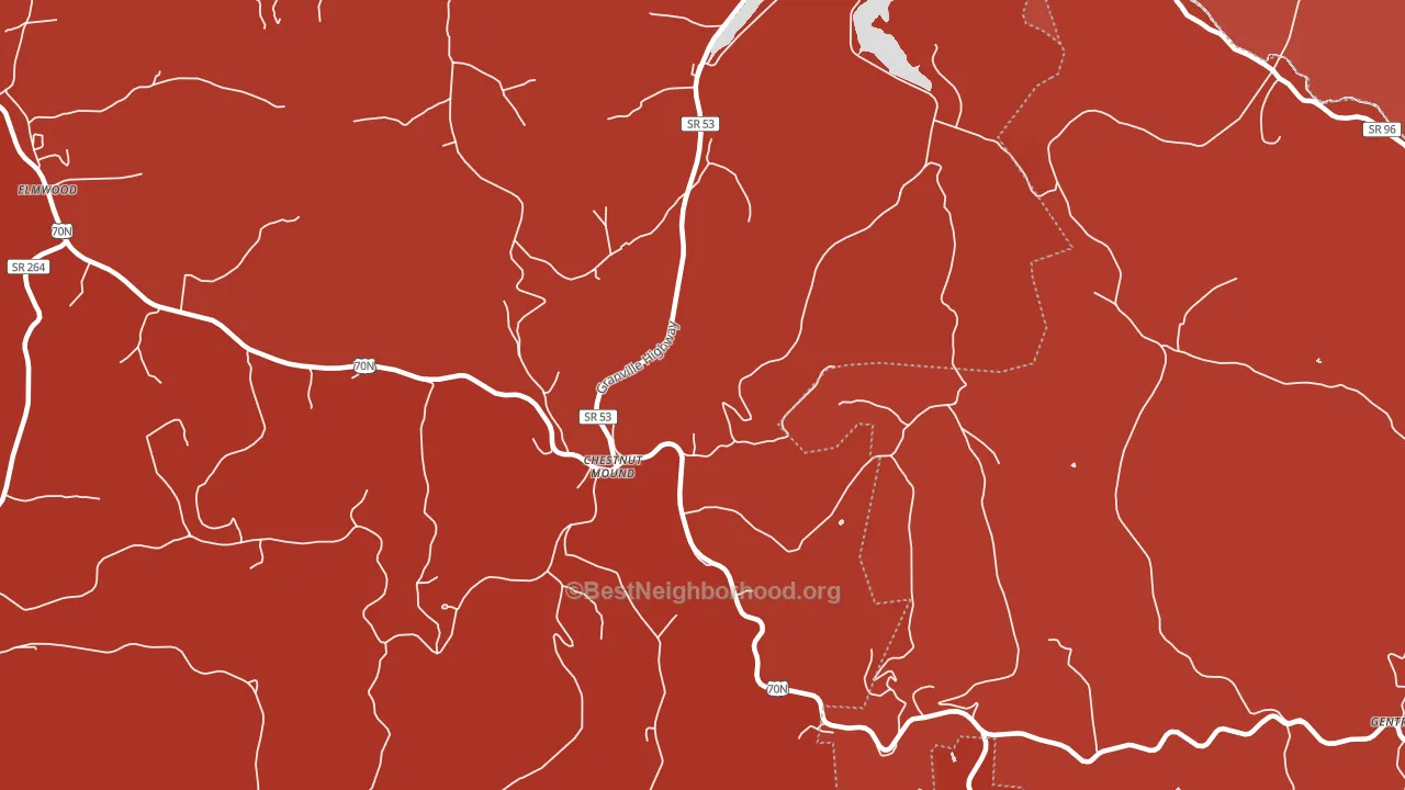 38552, TN block-group political-lean map