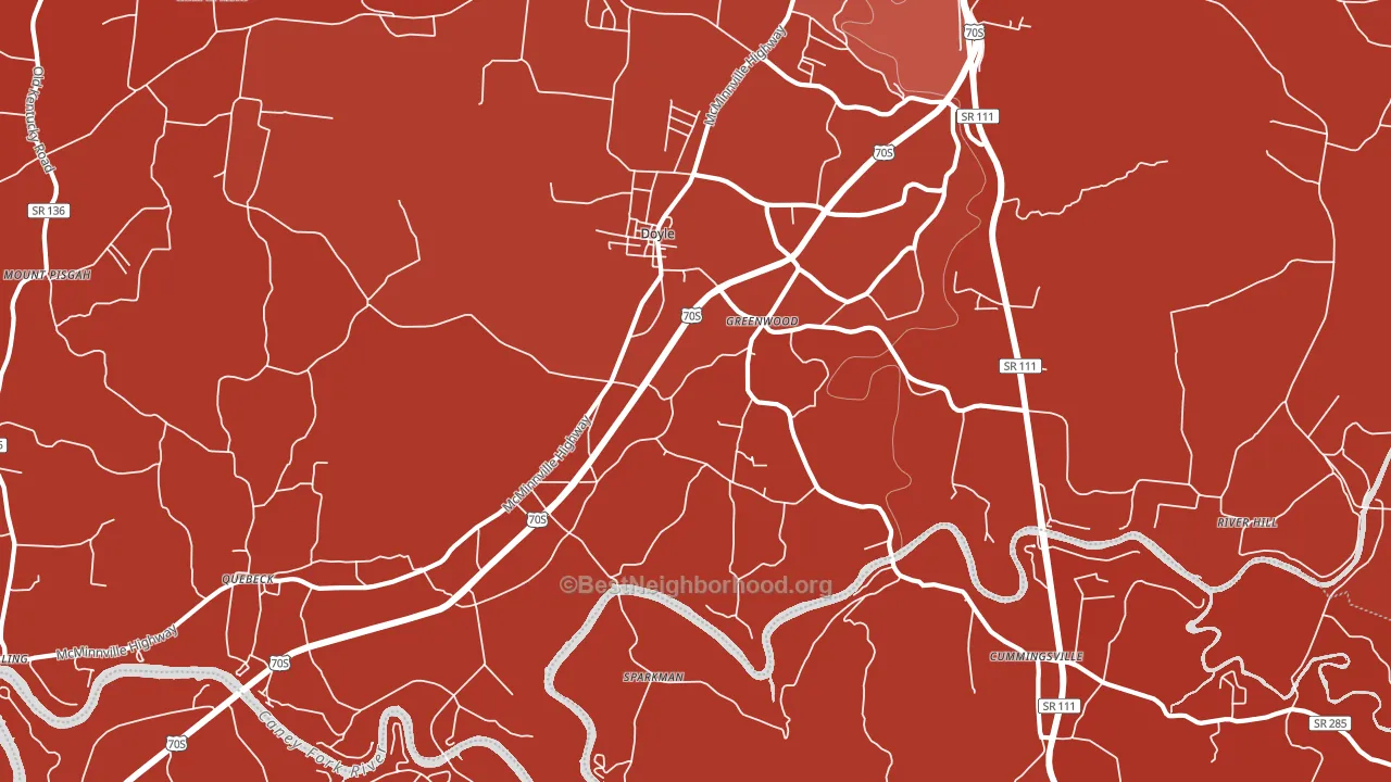 38559, TN block-group political-lean map