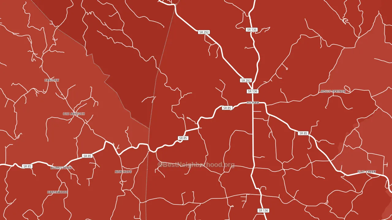 38568, TN block-group political-lean map