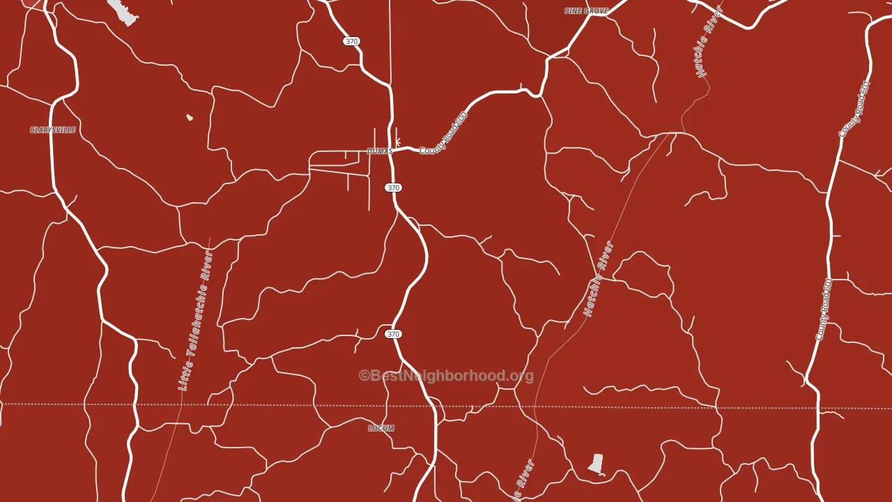 38625, MS block-group political-lean map