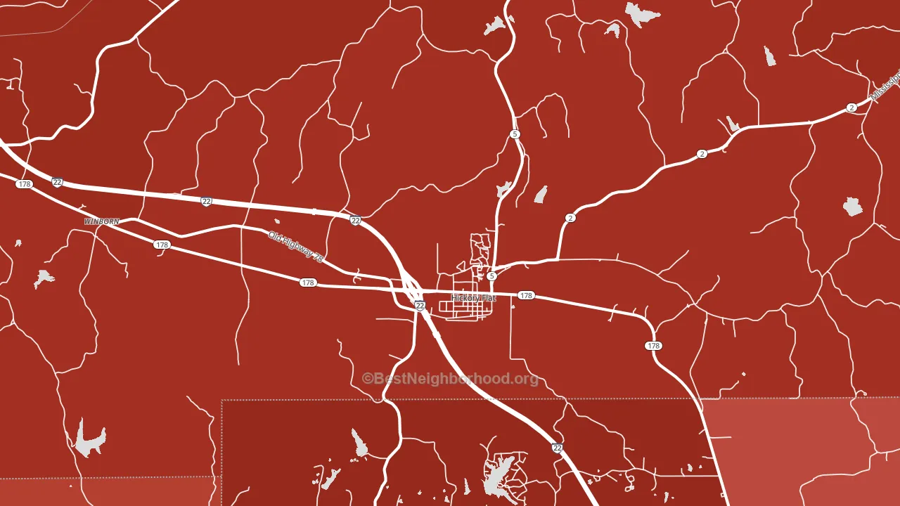 38633, MS block-group political-lean map
