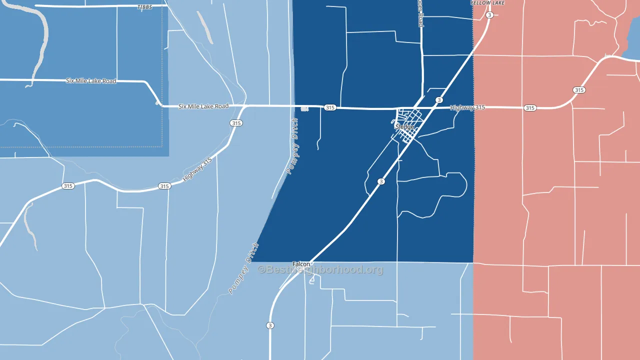 38670, MS block-group political-lean map
