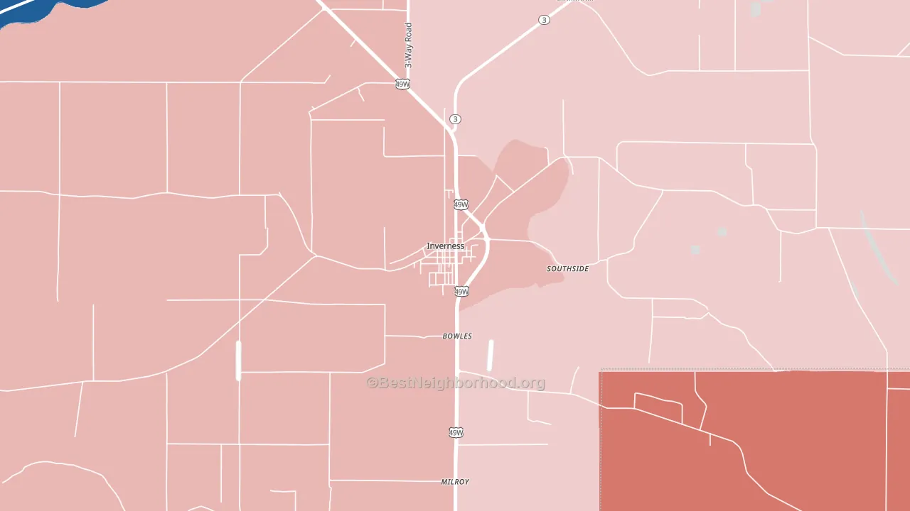 38753, MS block-group political-lean map