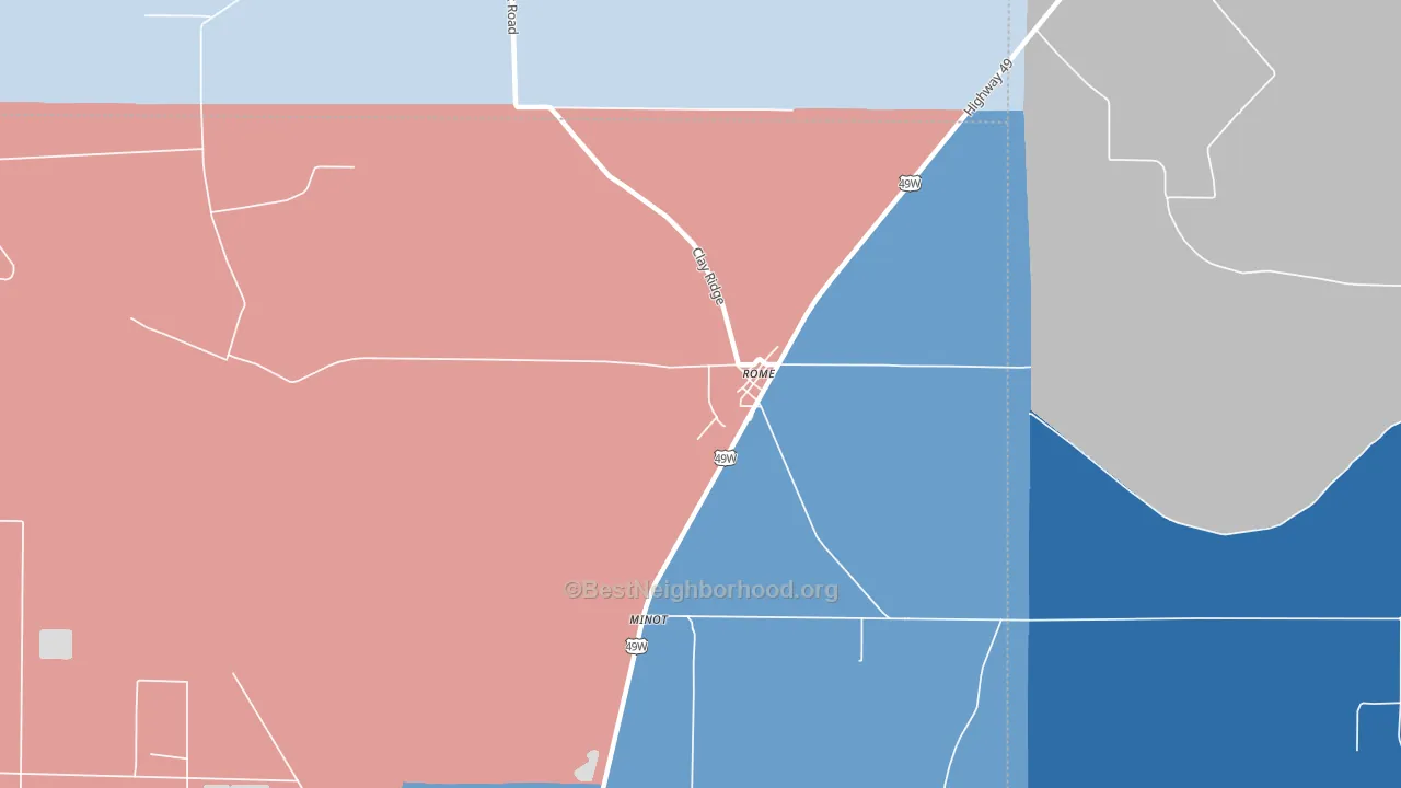 38768, MS block-group political-lean map