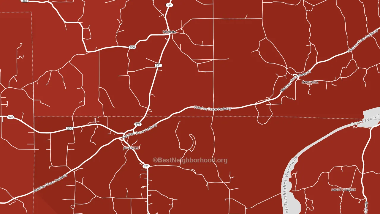 38856, MS block-group political-lean map
