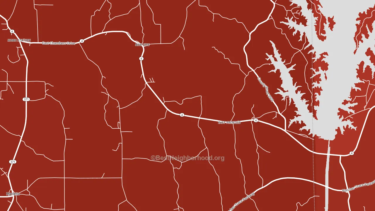 38859, MS block-group political-lean map
