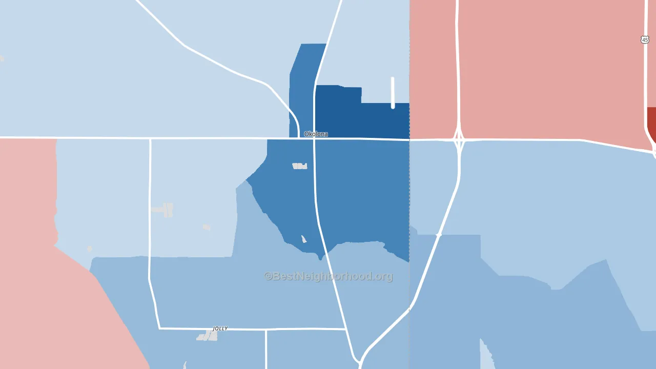 38860, MS block-group political-lean map