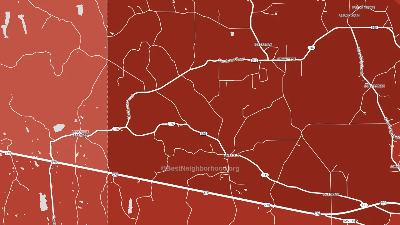 38871, MS block-group political-lean map