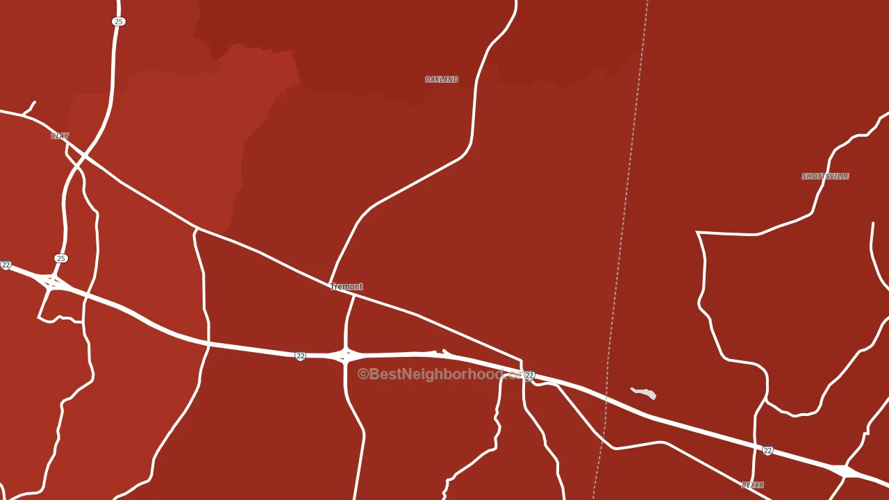 38876, MS block-group political-lean map