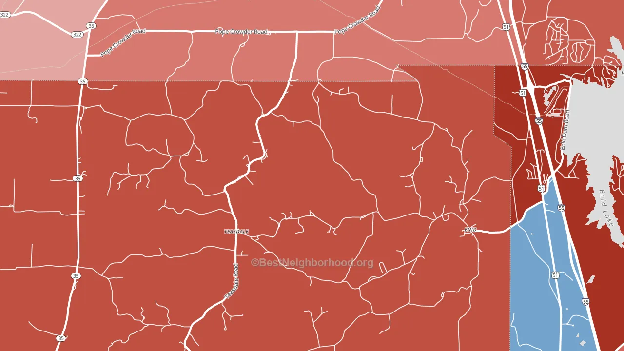38927, MS block-group political-lean map