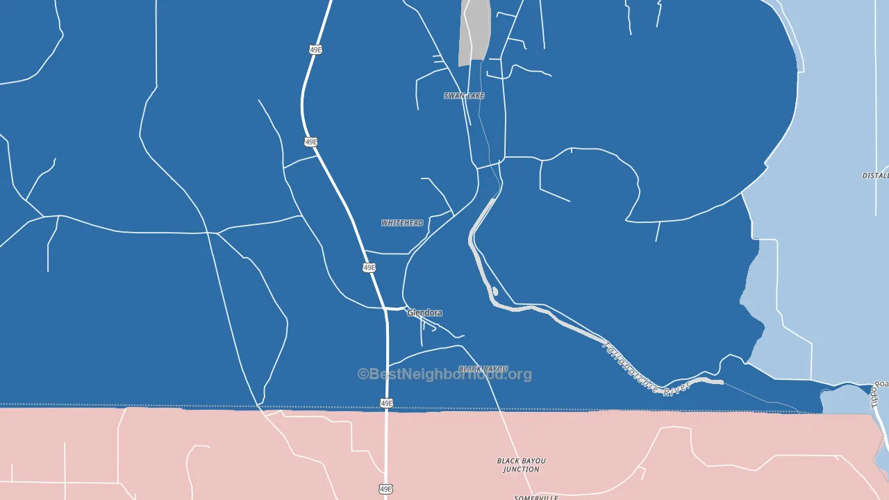 38928, MS block-group political-lean map
