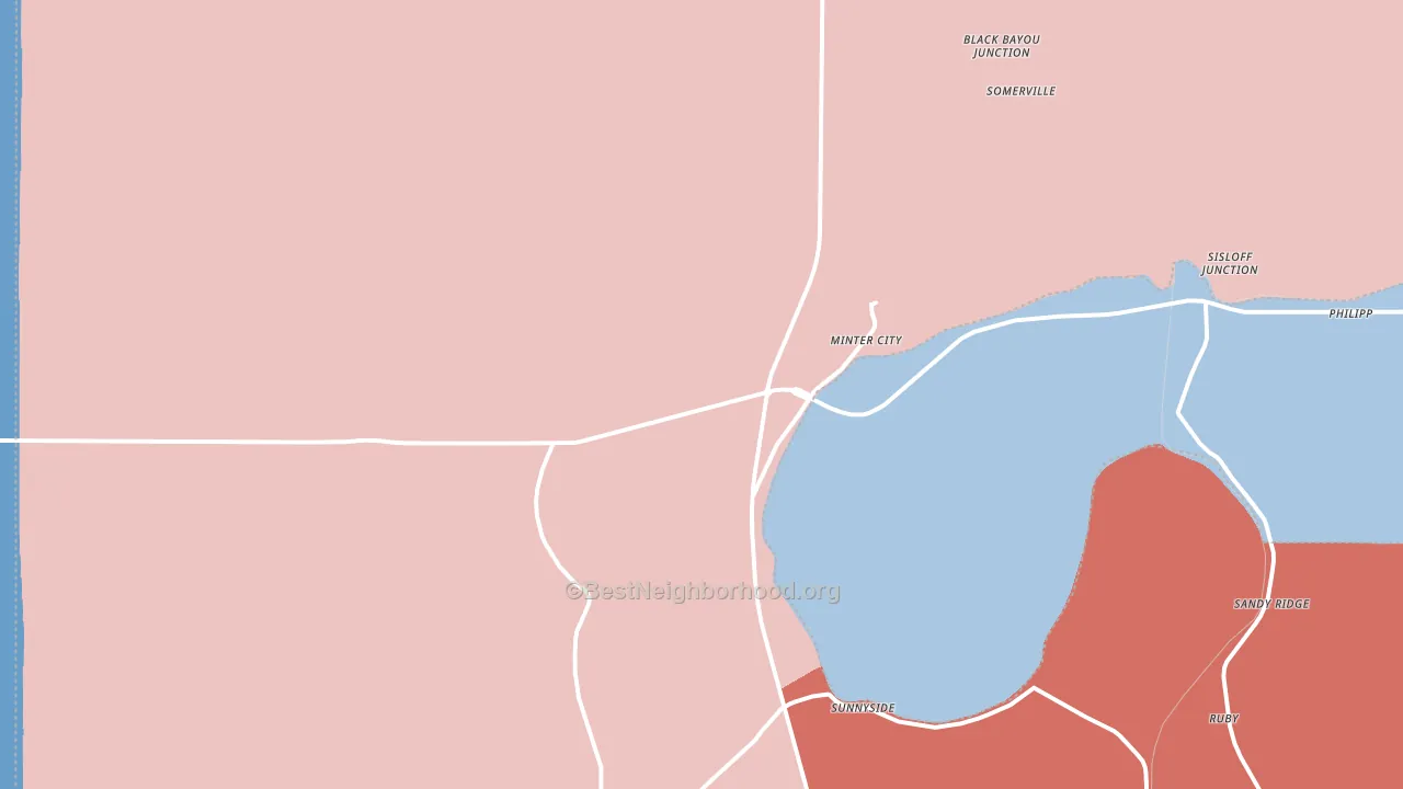 38944, MS block-group political-lean map