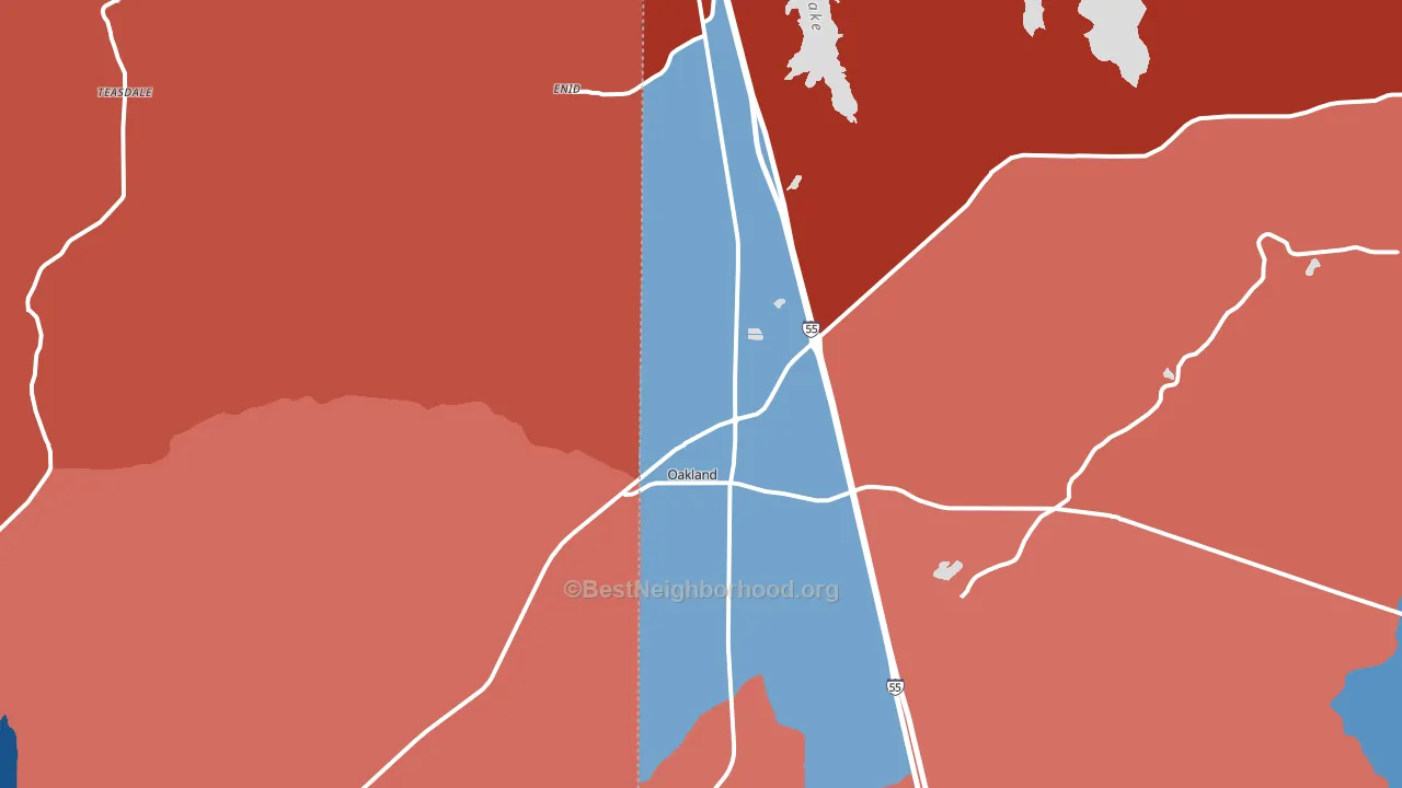 38948, MS block-group political-lean map