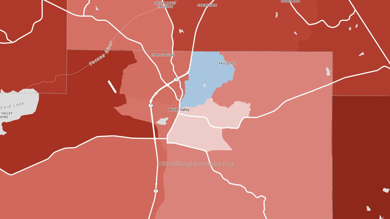 38965, MS block-group political-lean map