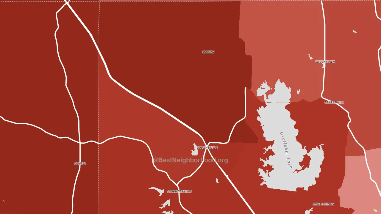 39325, MS block-group political-lean map