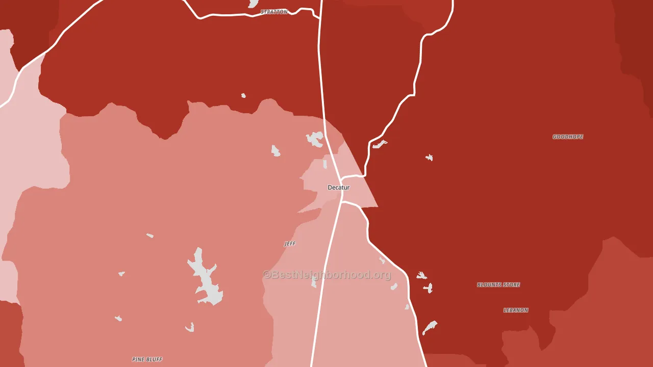 39327, MS block-group political-lean map