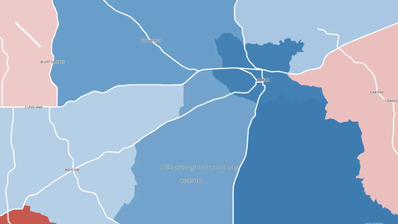 39328, MS block-group political-lean map