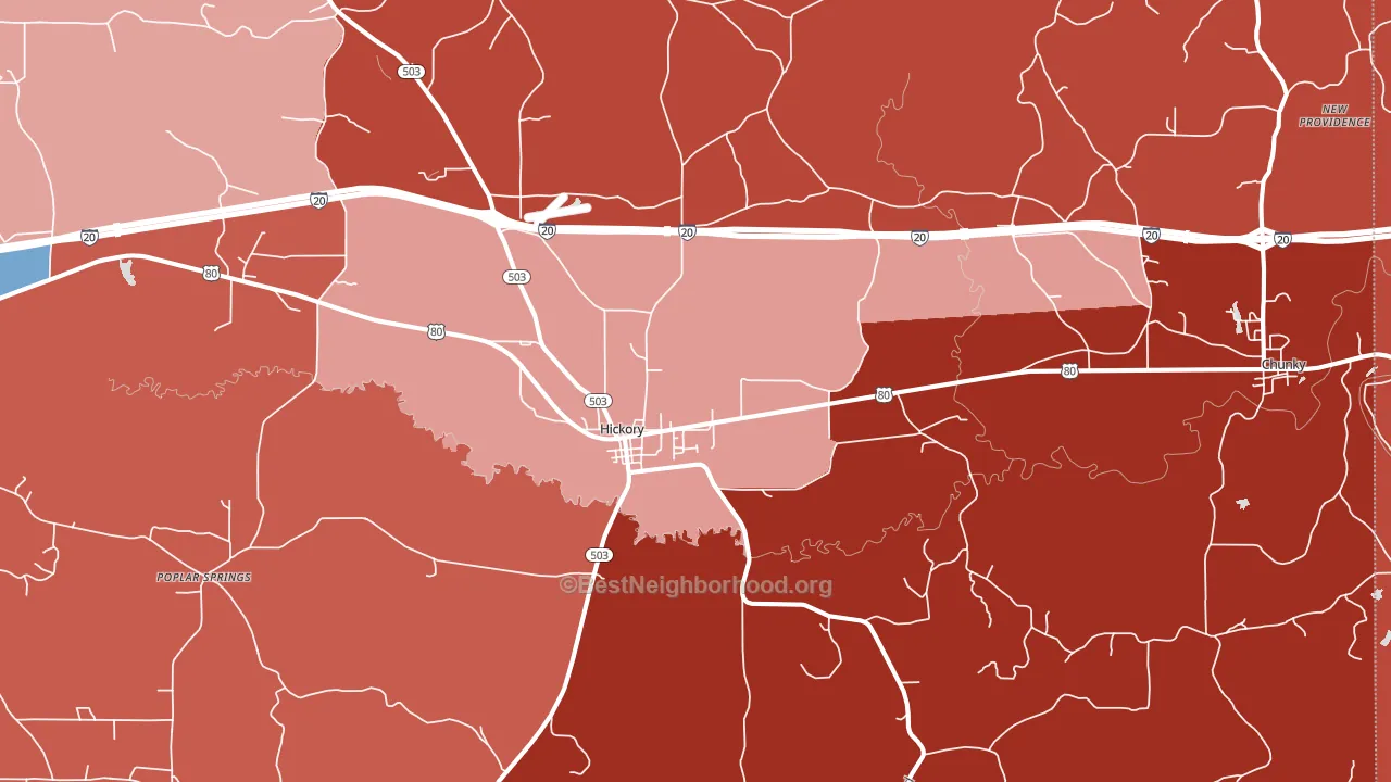 39332, MS block-group political-lean map