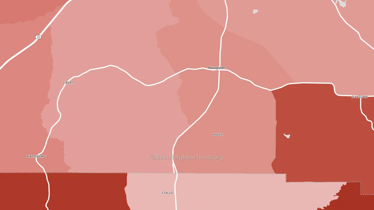 39346, MS block-group political-lean map