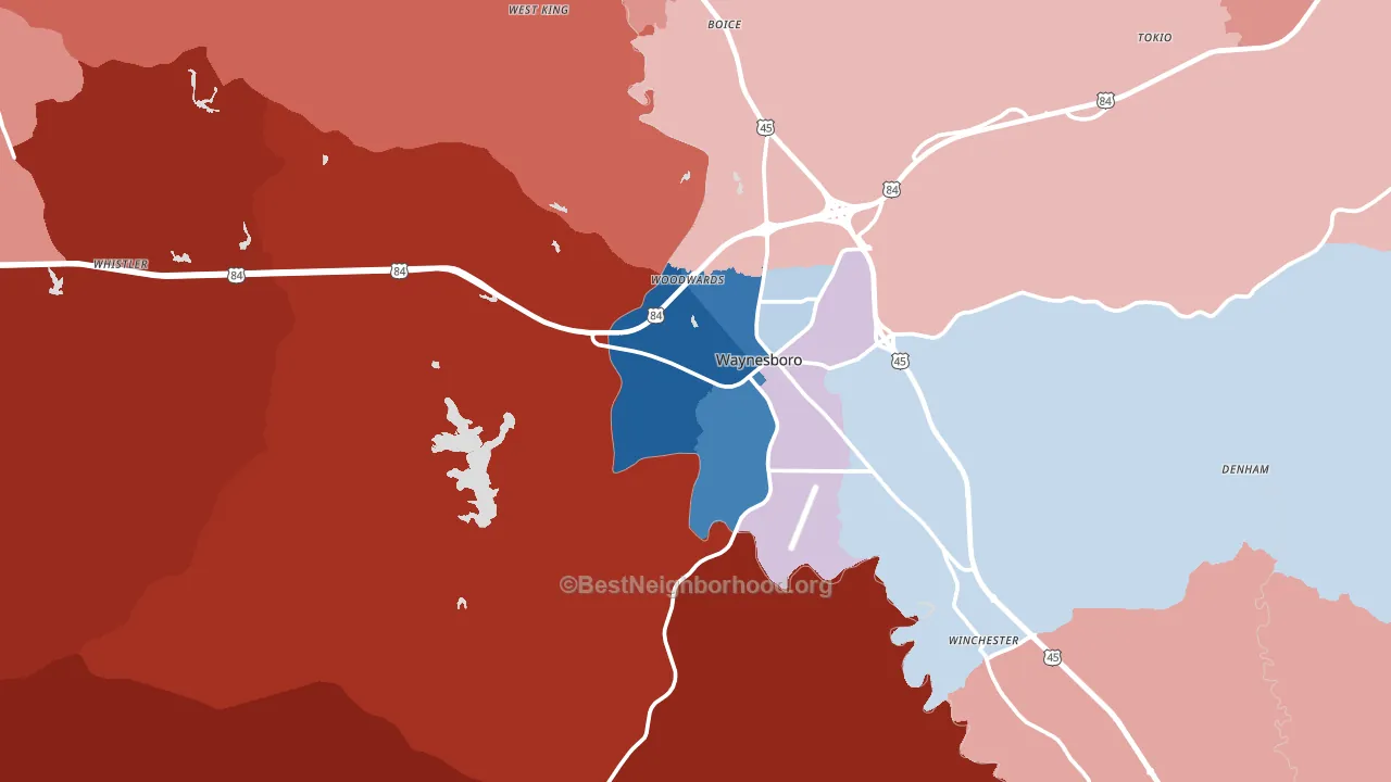 39367, MS block-group political-lean map