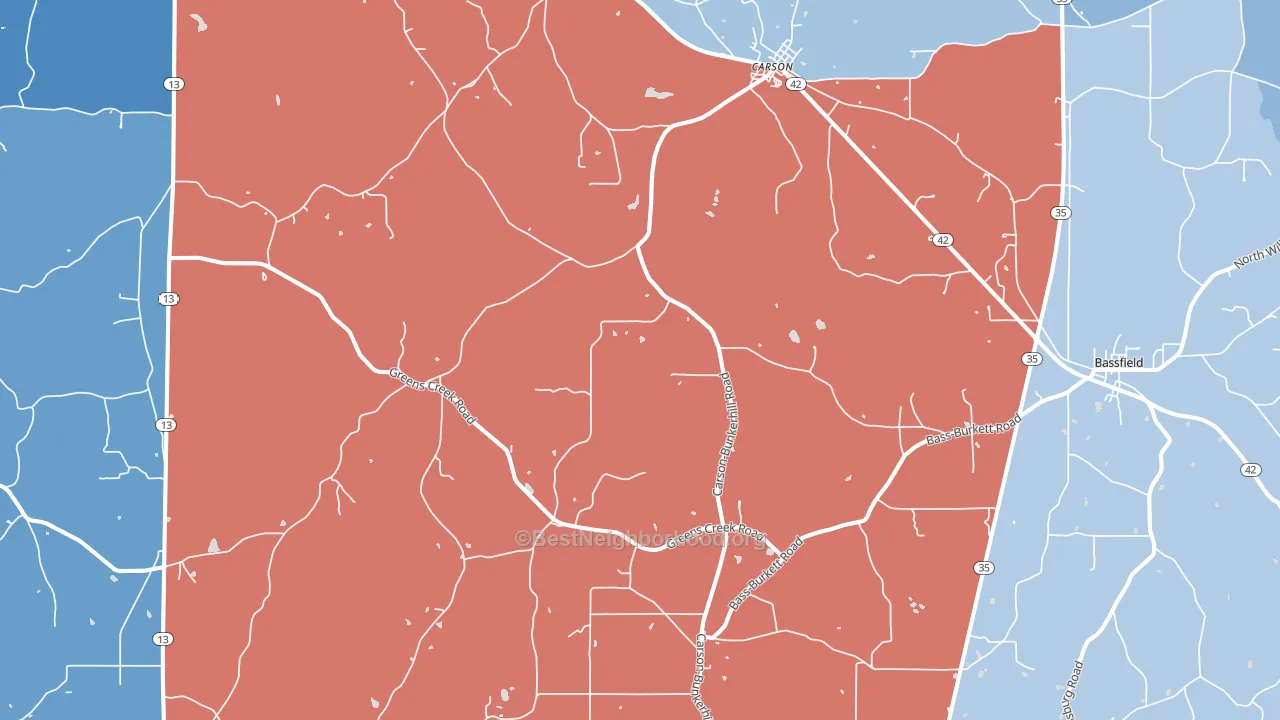 39427, MS block-group political-lean map