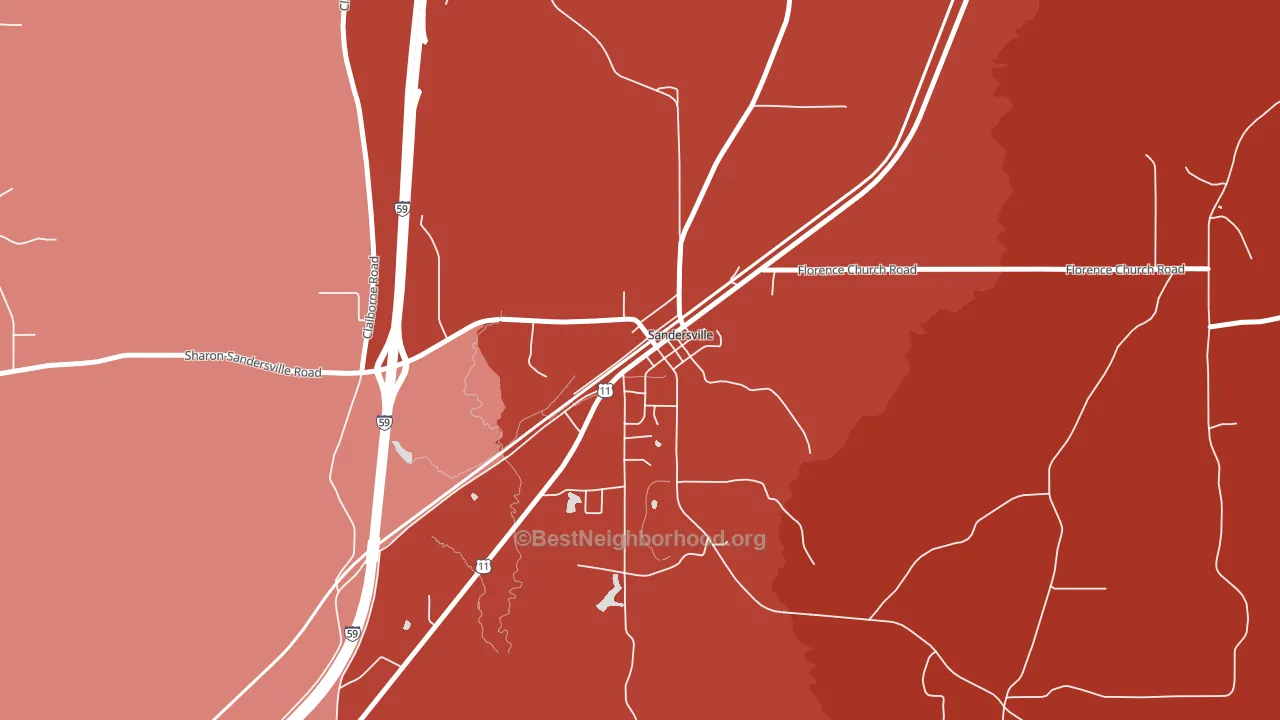 39477, MS block-group political-lean map