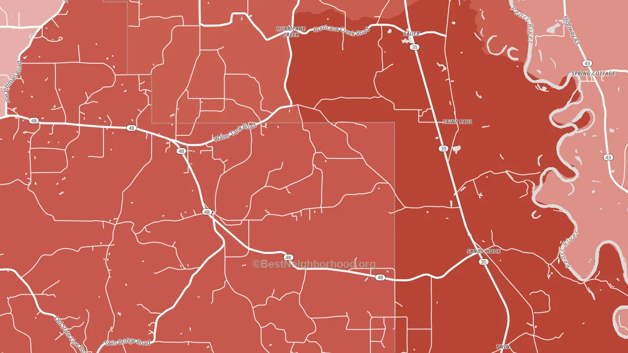 39478, MS block-group political-lean map