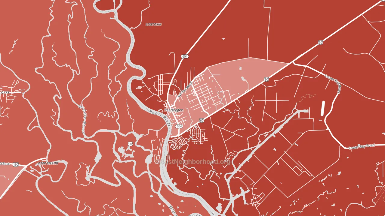 39572, MS block-group political-lean map