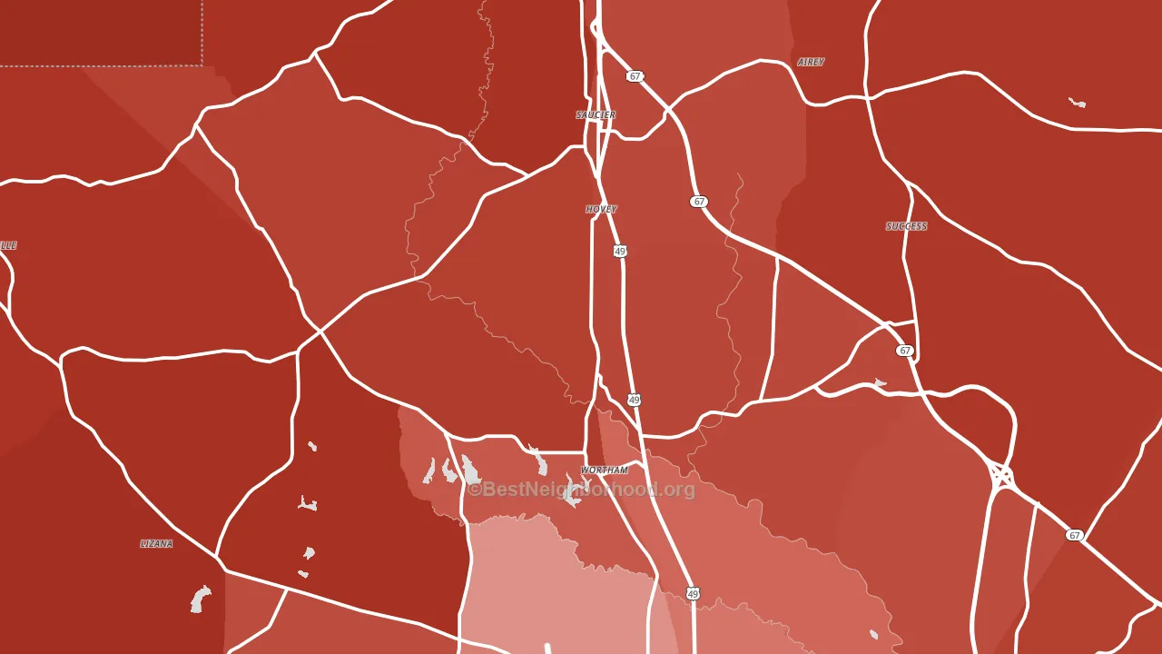 39574, MS block-group political-lean map