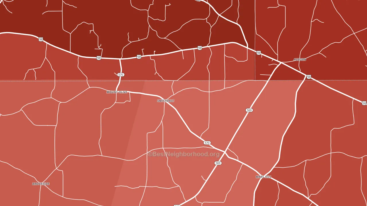 39664, MS block-group political-lean map