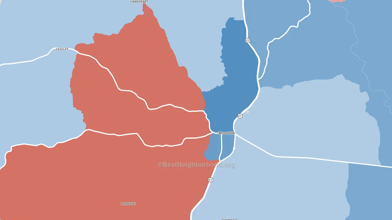 39669, MS block-group political-lean map