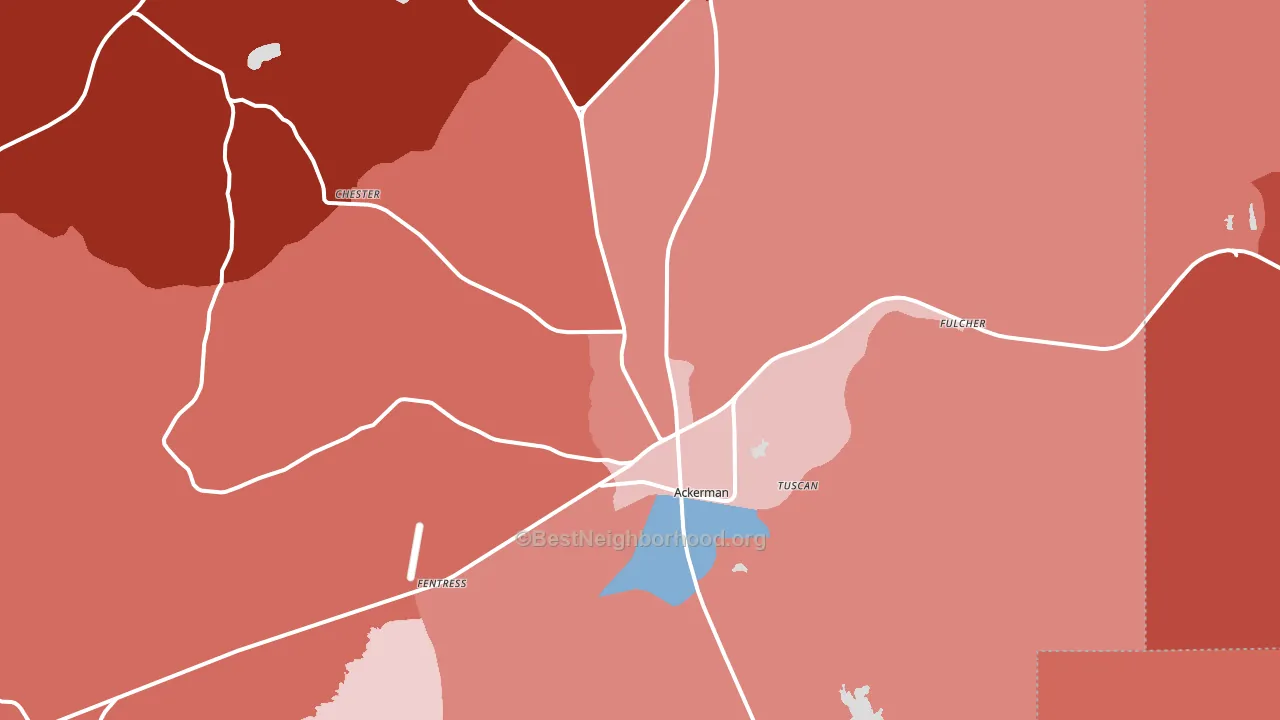 39735, MS block-group political-lean map