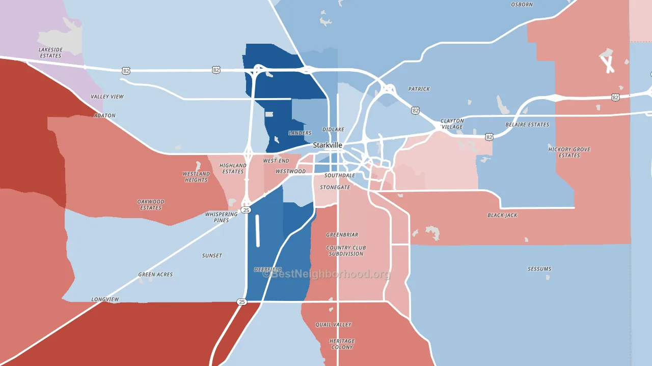 39759, MS block-group political-lean map