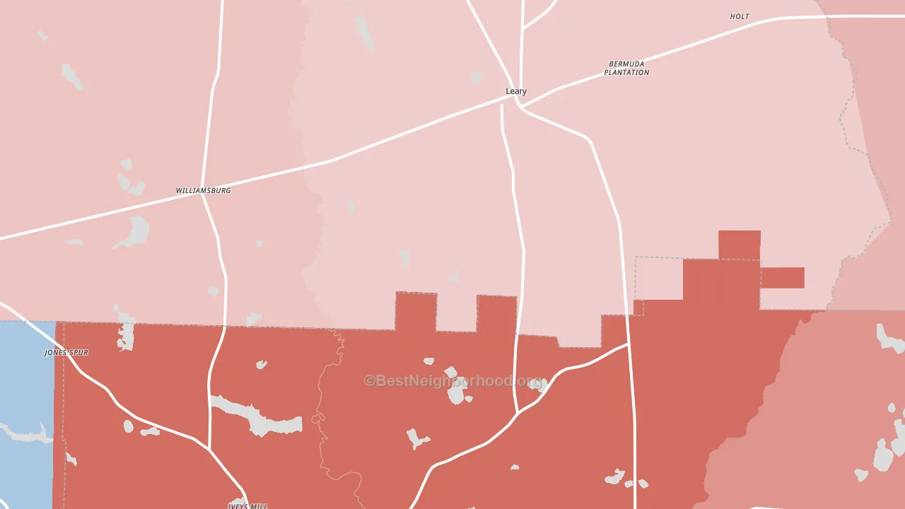 39862, GA block-group political-lean map