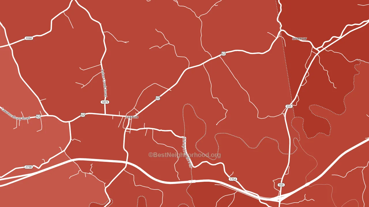40012, KY block-group political-lean map