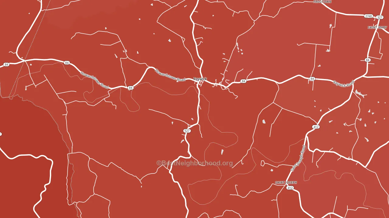 40060, KY block-group political-lean map
