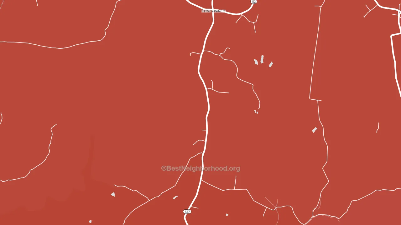 40062, KY block-group political-lean map