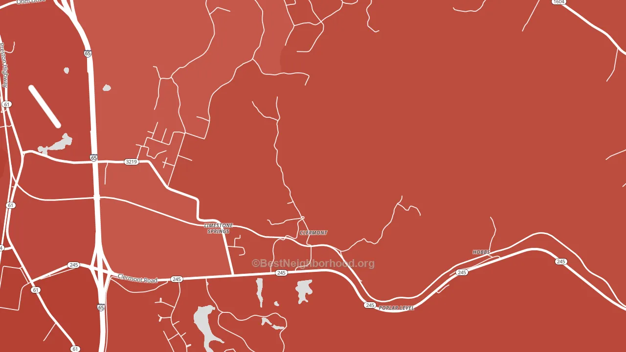 40110, KY block-group political-lean map