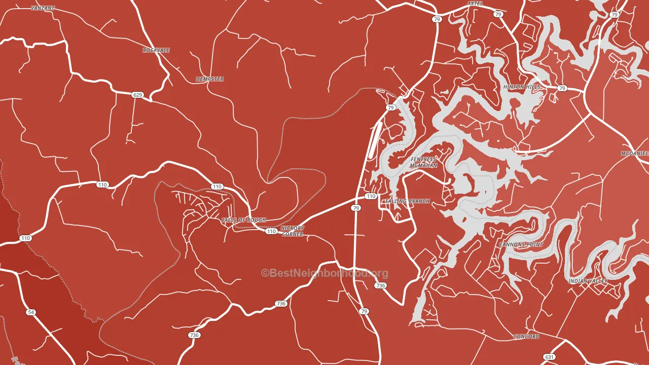 40119, KY block-group political-lean map