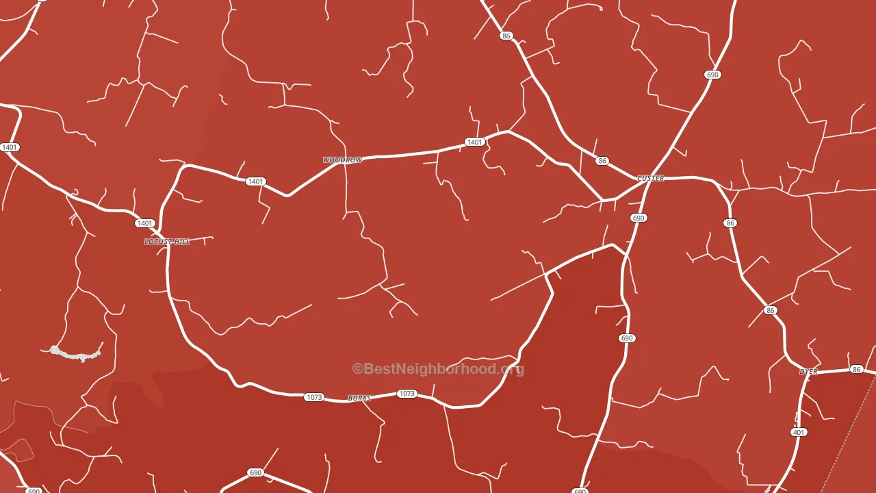 40140, KY block-group political-lean map