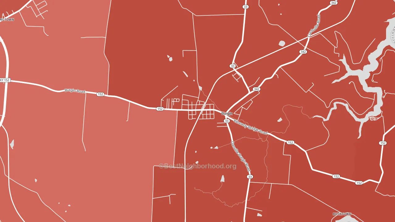40310, KY block-group political-lean map