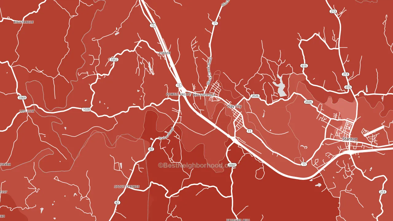 40312, KY block-group political-lean map