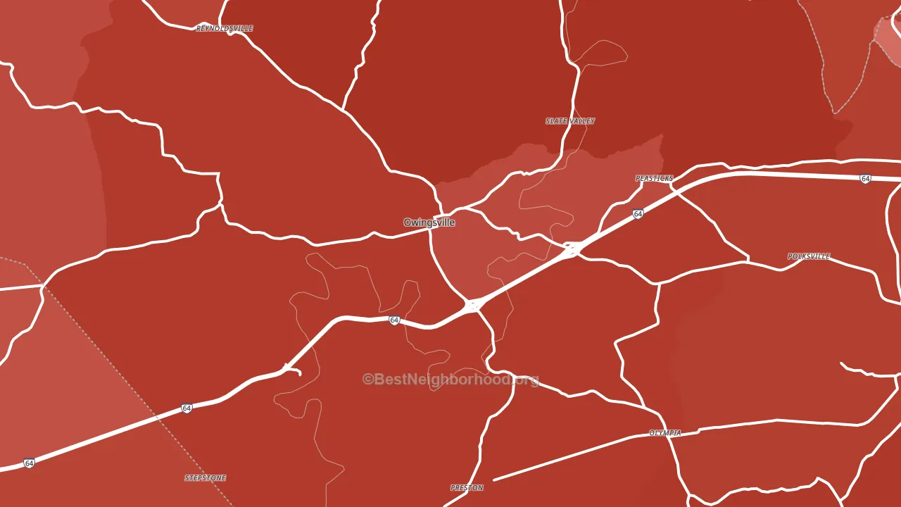 40360, KY block-group political-lean map
